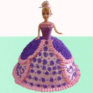 Purple Barbie Cake